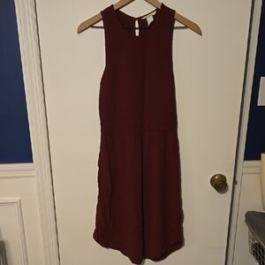 H&M Deep Red Sleeveless Dress